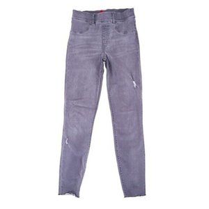 Spanx Womens Gray High Rise Skinny Ankle Pull On Jeans S